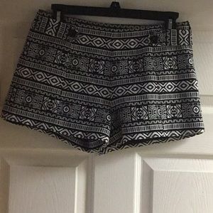 Black and White Shorts